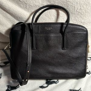 Kate Spade New York margaux universal laptop bag black leather